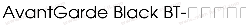 AvantGarde Black BT字体转换